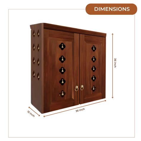 Barvya Pooja Mandir with Door (Teak) – DZYN Furnitures