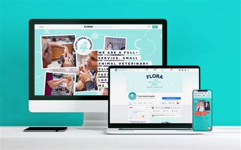 Flora Animal Hospital — V—like the letter.