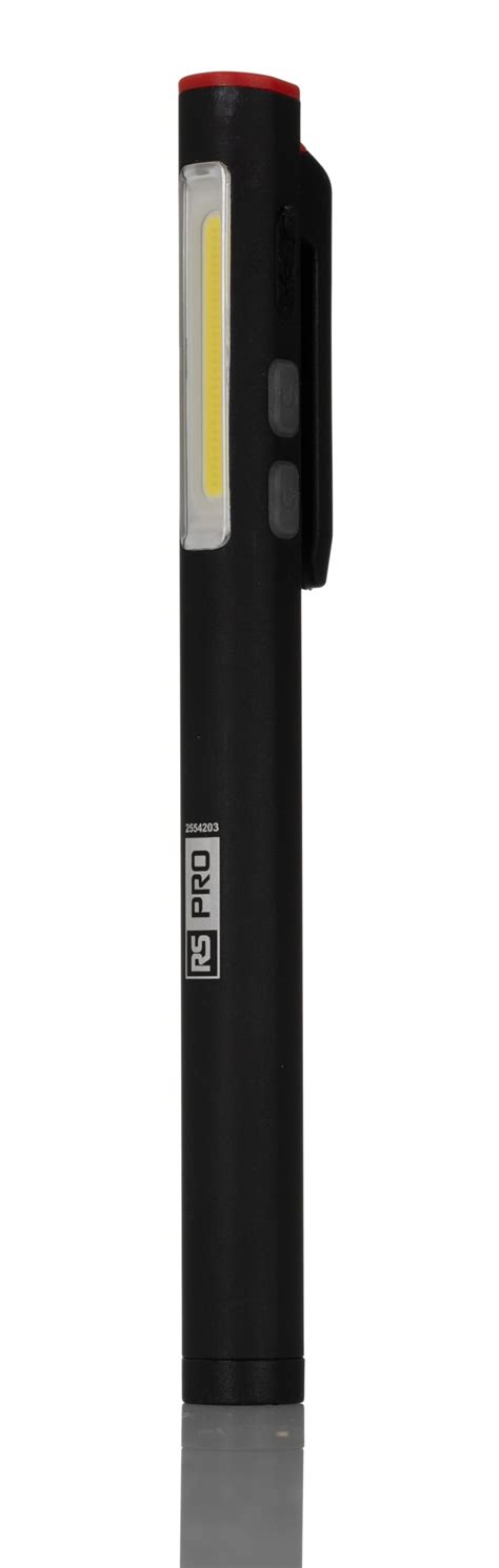 RS PRO | RS PRO LED Pen Torch Black, Red - Rechargeable 315 lm, 170.2 ...