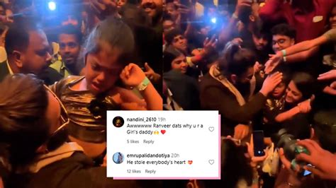 Ranveer Singh Rescues Young Crying Girl In Crowd During Singham Again ...