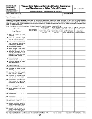 Fillable Online 5471 schedule m for 2003 form Fax Email Print - pdfFiller