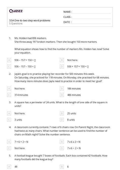 Image result for Two-Step Word Problems Grade 4