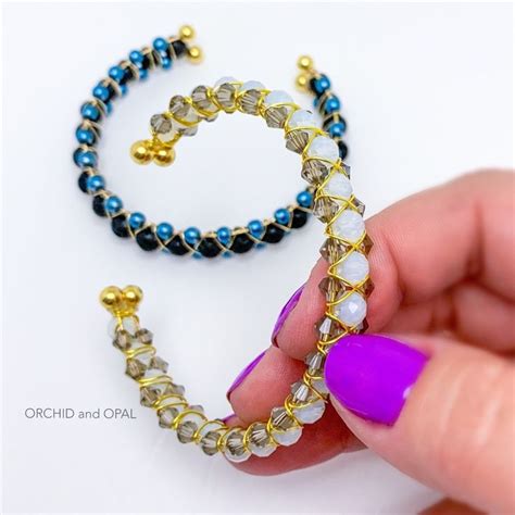 Memory Wire Beaded Cuff Bracelet Tutorial 的图像结果