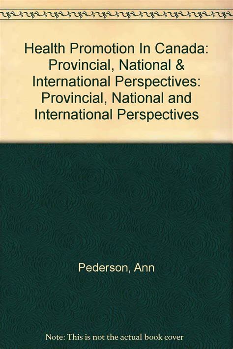 Buy Health Promotion in Canada: Provincial, National and International ...