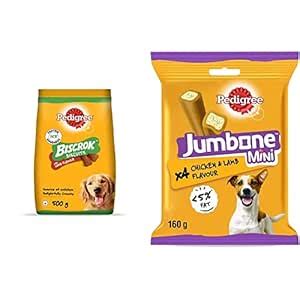 Pedigree Biscrok Biscuits Dog Treat (Above 4 Months) Lamb Flavour, 500g ...