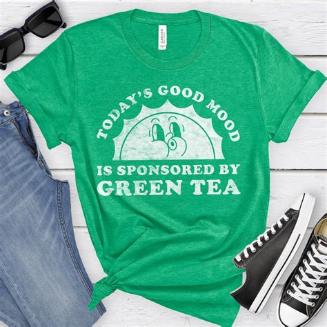 Green Tea Shirt, Funny Green Tea Gift, Green Tea T-shirt for Men or ...