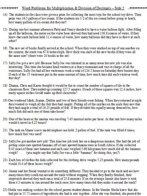 Image result for Word Problems Using Decimals