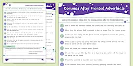 Fronted Adverbials: Worksheet