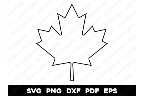 Canadian Maple Leaf Outline