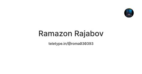 Ramazon Rajabov — Teletype