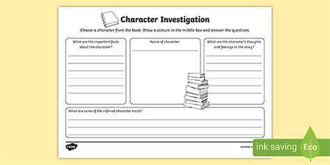 Character Inference Chart | Reading Comprehension | Twinkl