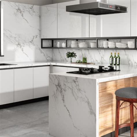 Matte White Ceramic Kitchen Tiles Design | Livspace