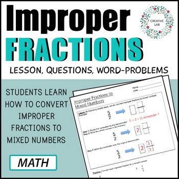 Image result for Improper Fraction Questions