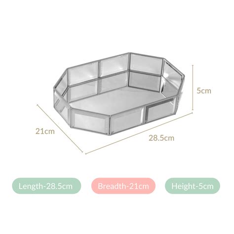 Glam Mirrored Decorative Tray Silver Online - Premium Decorative Tray ...