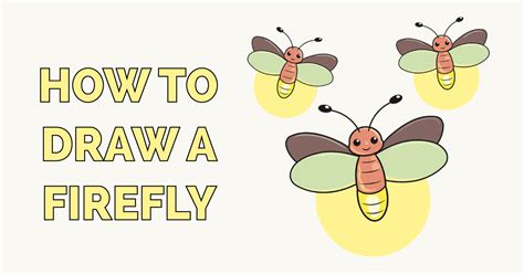 How to Draw a Firefly - Really Easy Drawing Tutorial