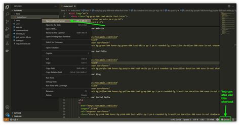 Image result for How to Open in Web Using vs Code
