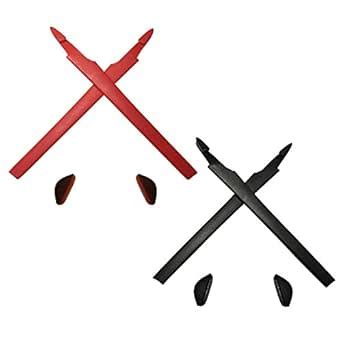 Buy HKUCO Plus Red/Black Replacement Silicone Leg Set For Oakley ...