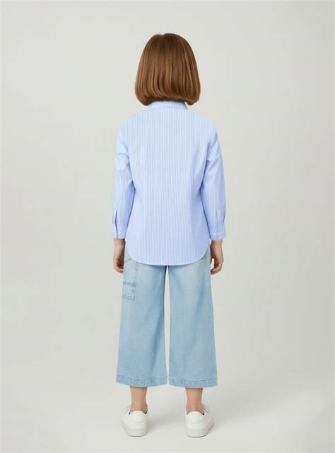 Buy Girls Striped Regular Fit Shirt Online at just Rs. 499.0 ...