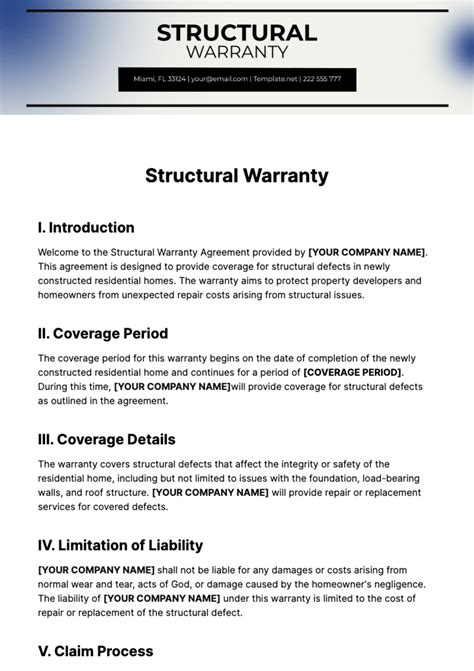 FREE Warranty Templates - Edit Online & Download | Template.net