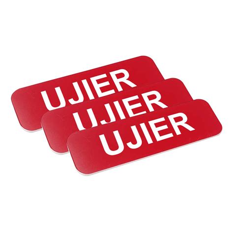 Ujier 1 x 3" Name Tag, Red (10 Pack) : Amazon.in: Office Products