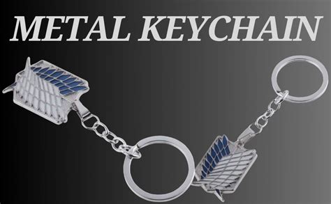 RV Mart Anime Attack of Titan Metal Keychain Key Chain for Car Bikes ...
