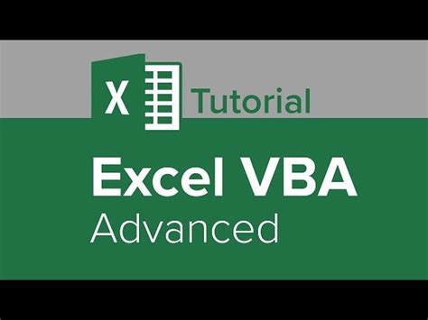 Image result for Advanced Visual Basic Excel Tutorial