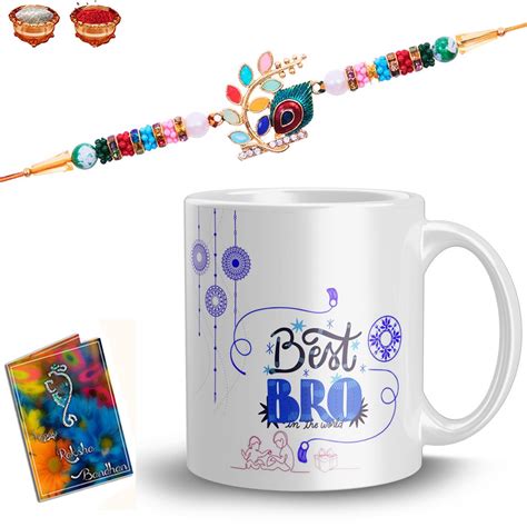 Buy Nawema Rakhi with Coffee Mug Gift Combo for Rakshabandhan, Rakhi ...