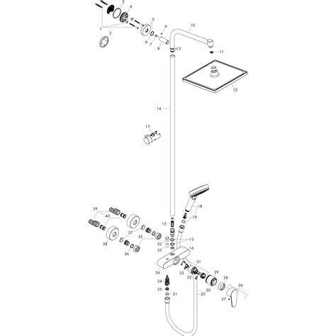 hansgrohe Shower pipes: Crometta E, 1 spray mode, Item No. 27284000
