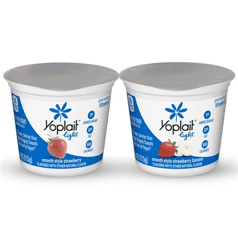Yoplait Light Yogurt Nutrition Label