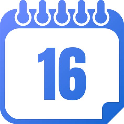 Number 16 - Free time and date icons