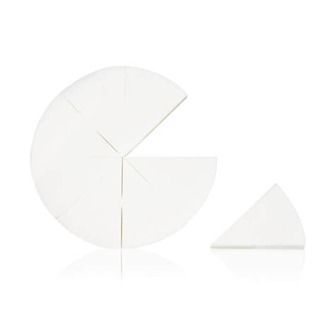 Pac Cosmetics Pressed Sponge (Triangle Pie) (White) (8 Pcs )