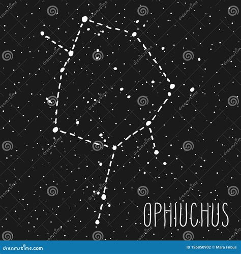 Ophiuchus Zodiac Sign Constellation Stock Vector - Illustration of ...
