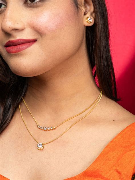 Buy Latest AD Necklace Set and Traditional Necklace Set Online at Niscka