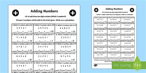 Image result for Adding Three One Digit Numbers