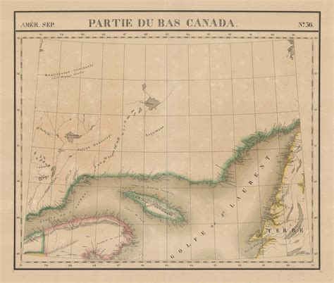 Philippe Vandermaelen, Gulf of St. Lawrence, 1827 | The Map House