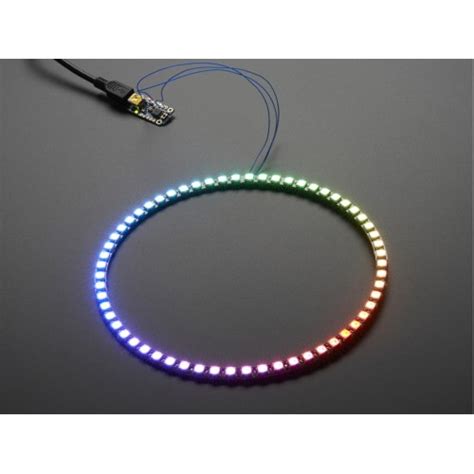 NeoPixel 1/4 60 Ring - WS2812 5050 RGB LED w/ Integrated Drivers at MG ...