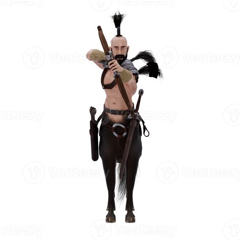 Centaur greek mythology creature half man half horse isolated model 18759318 PNG