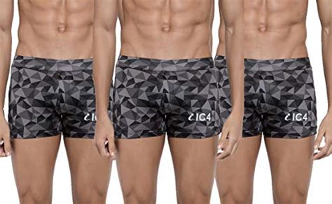 Buy IC4 Men's Printed Polyster Trunk T-266Pro Combo Pack of 3-CB-S ...