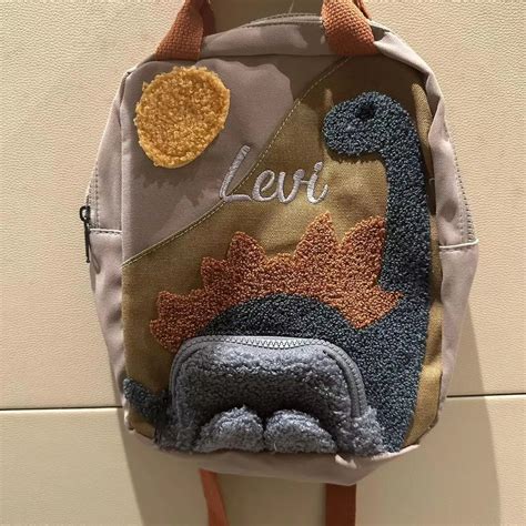 Personalized-Dinosaur-Backpack-Schoolbag-Custom-Embroidered-Cartoon ...