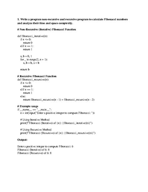 Daa codes - description - Write a program non-recursive and recursive ...