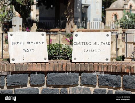 Italian Military Cemetery in Asmara Stock Photo - Alamy