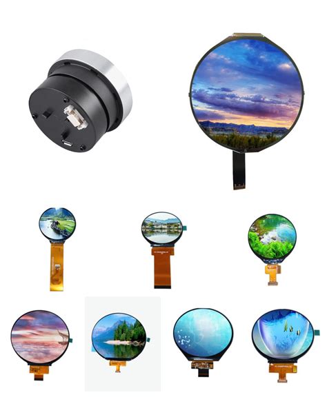Custom Round LCD Display Module Screen with Touch Panel Around 0.9 1.3 ...