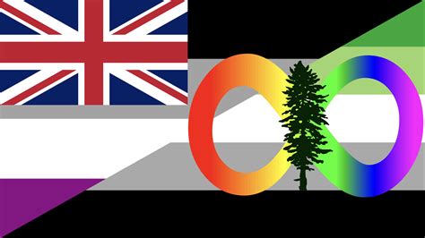 My personal flag as an Autistic British-Cascadian and Aromantic/Asexual : r/Personalflags