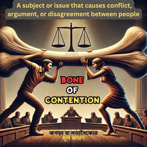 Bone of Contention Idiom: Easy English & Bangla Meaning, Examples ...