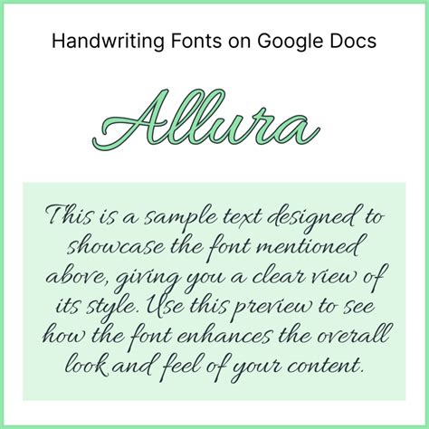 72 Top Handwriting Fonts on Google Docs (With Screenshots)
