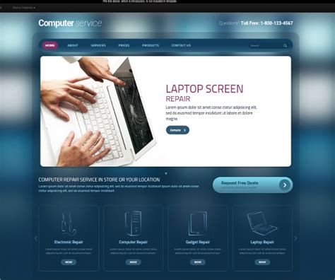 Computer Repair Website Examples 的图像结果
