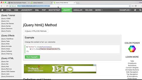 JQuery Example 1 - YouTube