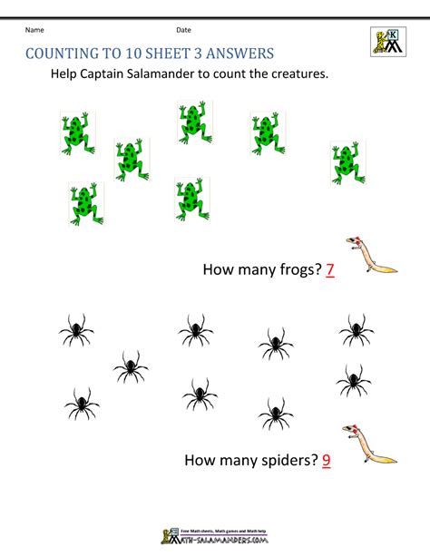 Image result for Counting Number 10 Worksheet