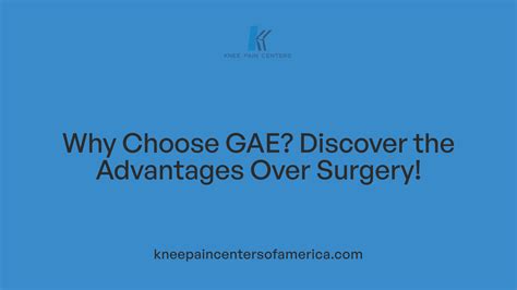 The Role of GAE in Delaying Knee Replacement Surgery