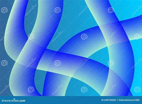 Abstract Blue And Ice Blue Colors Mixture Background Curvy Element Pipe ...